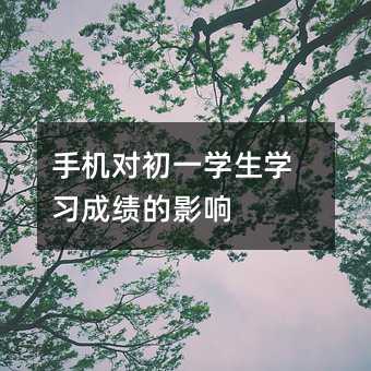 �ֻ��Գ�һѧ��ѧϰ�ɼ���Ӱ��