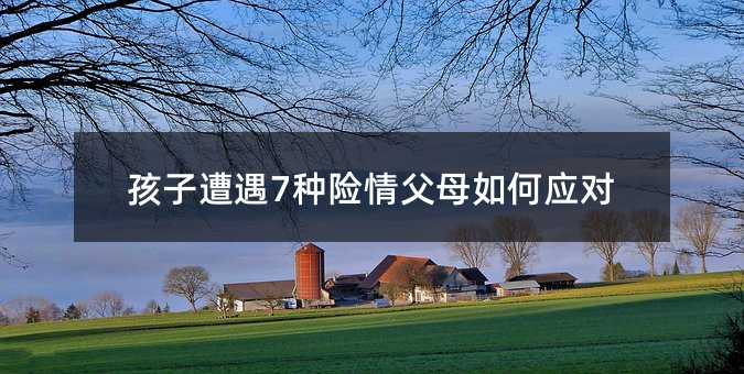 孩子遭遇7种险情父母如何应对