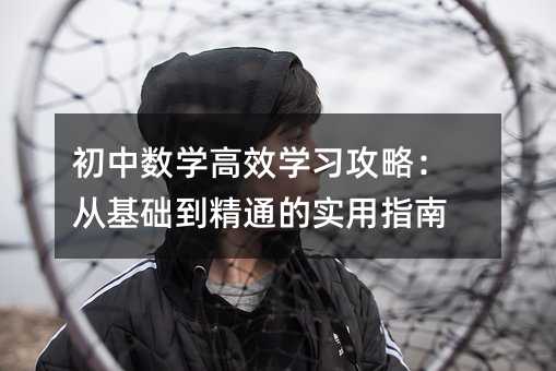 初中数学高效学习攻略:从基础到精通的实用指南