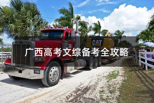 广西高考文综备考全攻略