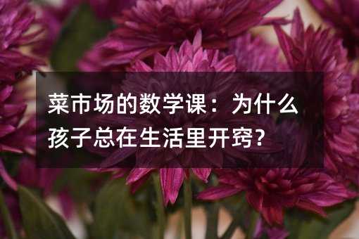 ���г�����ѧ�Σ�Ϊʲô�������������￪�ϣ�